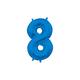 13in Air-Filled Blue Number Balloon (8)